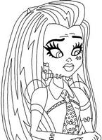 do wydruku kolorowanki monster high, obrazek z Frankie Stein dla dziewczyn do wydrukowania i pomalowania numer  66